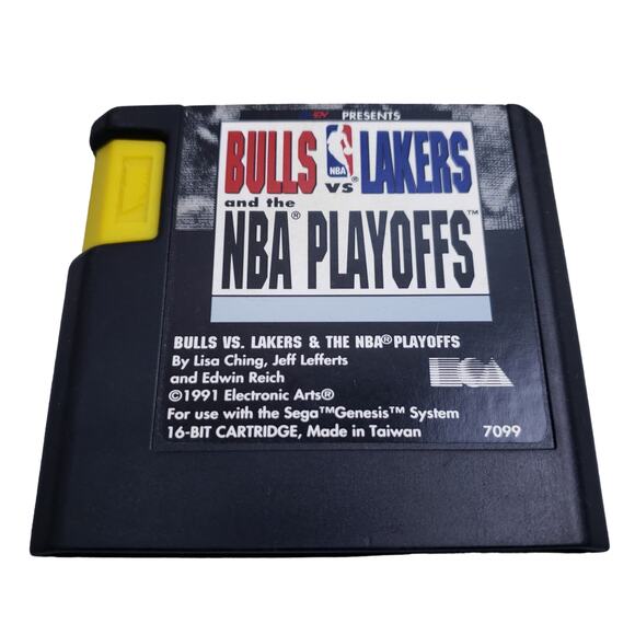 Bulls vs Laker and the NBA Playoffs (Sega Genesis, 1991) In Box No Manual - Picture 4 of 4